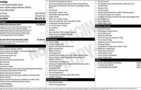 AUDI E-TRON SPORTBACK 2022 WA13AAGE9NB019265 image